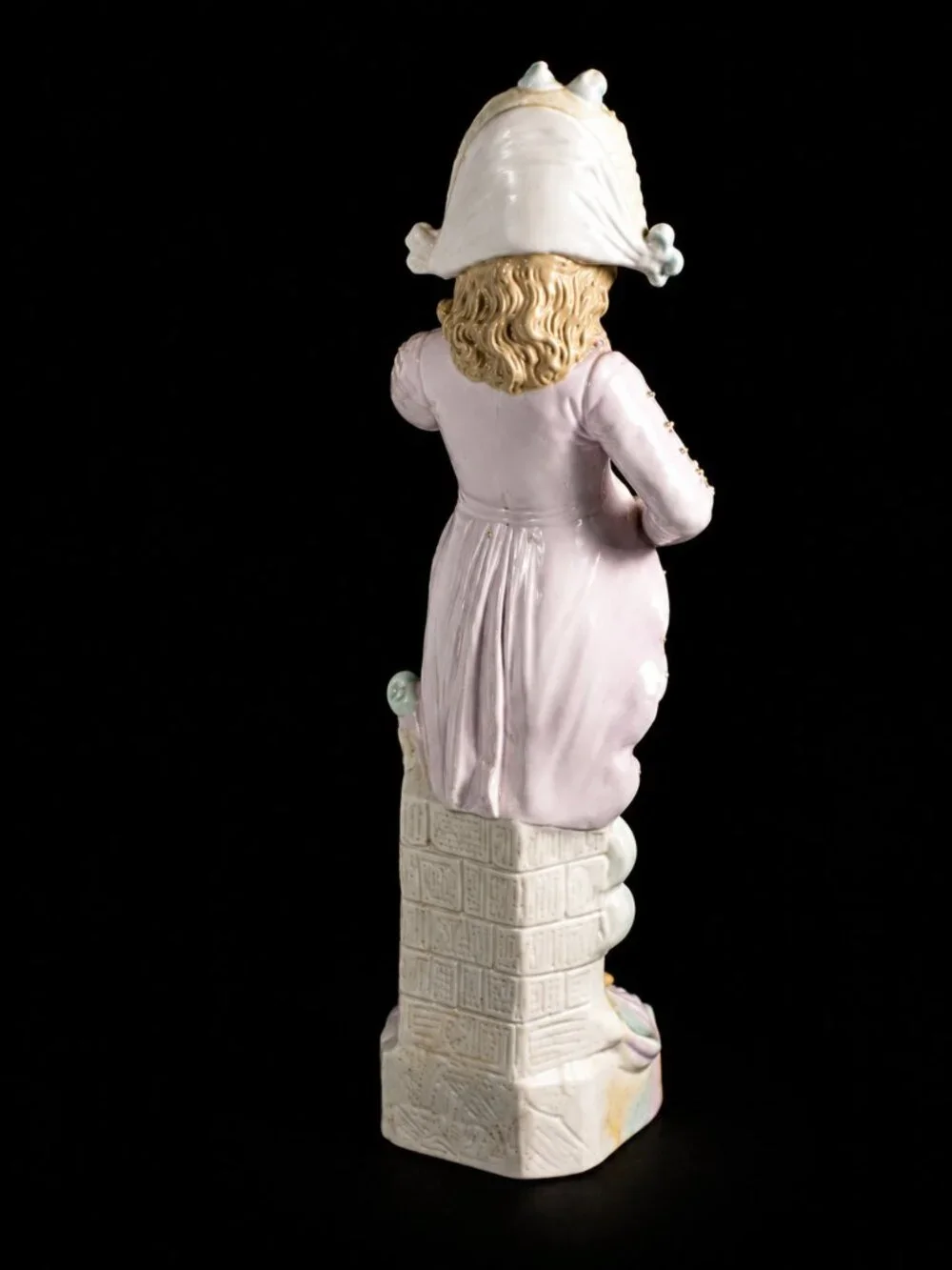 Vintage Rococo Gentleman Figurine Bisque Porcelain Courtier Statue Decor